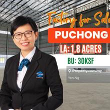 Big Detached Factory Warehouse For Sale @ Puchong Industrial Park