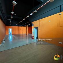 Modern trendy warehouse with corporate image