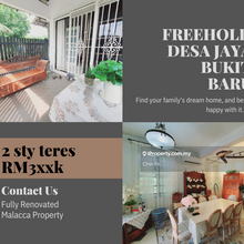 Extend End Lot Freehold 2 Teres Desa Jaya Bukit Baru Melaka