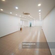 Taman Molek 3-storey shoplot ground floor for rent