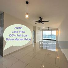 Lake view Aurora residence 1152sf puchong prima near LRT 100% Loan