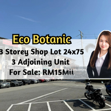 Eco Botanic, 3 Storey Shop Lot, 3 Adjoining, End Lot plus Intermediate