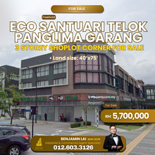 Eco Santuari Telok Panglima Garang 3 Storey Shoplot Corner For Sale