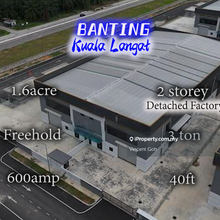 Brand New Banting 1.6acre 2 Storey Freehold Detached Factory 