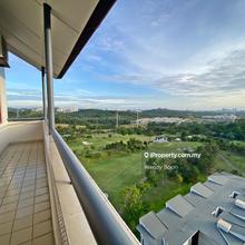 Penthouse with golf course view