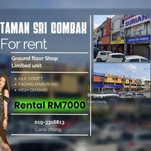 Facing Main Road Taman sri Gombak Ground Floor