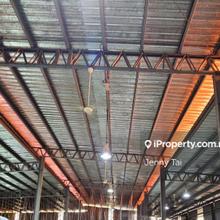 Facing main road Detached 1 storey warehouse with showroom Krubong