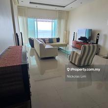 Full seaview unit, corner, fully furnished,Bt. Ferringhi, Penang