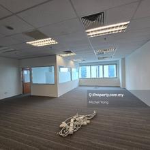 Partly fitted 1000sf office MSC zone walk to Mid Valley LRT KTM