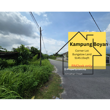 Prime Location Corner Lot Bungalow Land in Kampung Boyan
