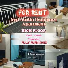Seri Austin Residence Apartment 4bed 3bath 2parking For Rent