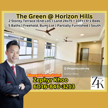 The Green @ Horizon Hills 2 Storey Terrace House End Lot For Sale