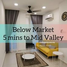Below market furnished unit (5 mins to Mid Valley) 