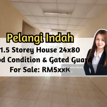 Pelangi Indah, 1.5 Storey House 24x80, Good Condition, Gated Guarded