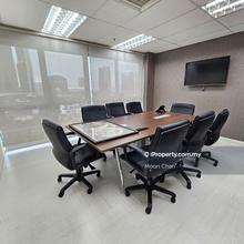 Nicely Renovated Office, Ready Move In Condition, c/w 4 Partition Room