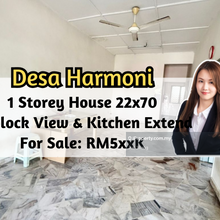 Desa Harmoni, 1 Storey House 22x70, Unblock View, Kitchen Extended