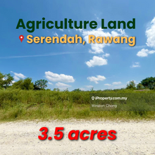 Prime 3.5 acre Agricultural Land for Sale  Serendah, Rawang