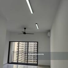 Partially furnished with aircond, heater, fans and curtains