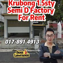 Melaka Kawasan Perindustrian Krubong Semi D Factory / Warehouse 