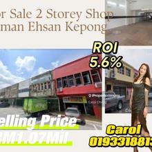 2 Storey Shop Lot @ Taman Ehsan Kepong For Sales 