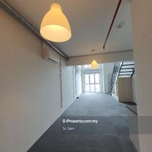 Partially furnished duplex with security and short walk to Mall 