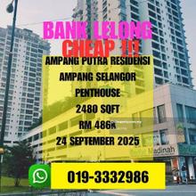 Bank Lelong Penthouse Ampang Putra Residensi Ampang Selangor