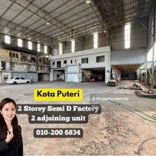 Kota Puteri, 2 storey Semi D Factory for Rent