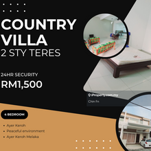 24hr Security Nice Environment 2 Sty Terrace Country Villa Ayer Keroh
