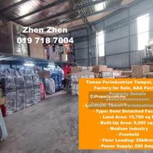 Taman Perindustrian Tampoi, Semi-D Factory for Sale, aaa Factory