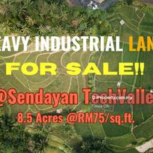Sendayan Tech Valley, Labu, 8.5 Acres Industrial Land For Sale
