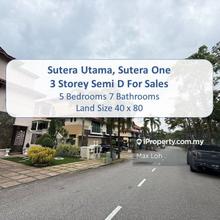 Taman Sutera Utama 3 Storey Semi D For Sales