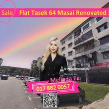 Masai Flat Tasek 64 @ Bandar Seri Alam Renovated 3bed Rm500 Can Buy
