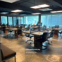 Fully Furnish Spacious Corner Office Above Shoplot, Short Walk MRT