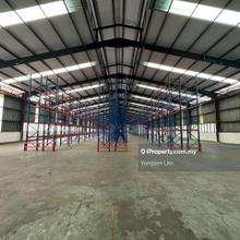 Warehouse Jalan Kebun Batu 7 Kota Kemuning Klang 600amp cf for rent