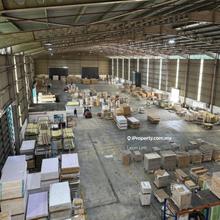 Detached warehouse, subang, 600a, 35ft high ceiling, blockless, office