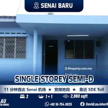 Senai Baru Single Storey Semi-D for Sale