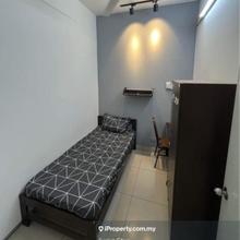 Bedroom with attached bathroom