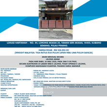 Auction Taman Seri Akasia !! Below Market Price!!