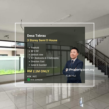 3 Storey Semi D House (Unblock View) @ Desa Tebrau For Sale!! Rm2.1mil