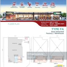 3 Storey Semi D Factory Located At Banting , Selangor