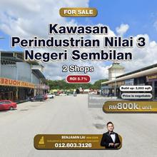 Kawasan Perindustrian Nilai 3, Nilai 2 Shop for Sale