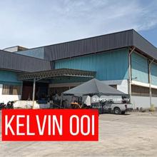 Factory Warehouse for rent with Big Land at Perai