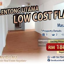 Plentong Utama Low Cost Flat 3 Bedrooms 2 Bathrooms for Sale