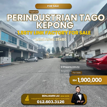 Taman Perindustrian Tago Kepong 1.5sty Link Factory For Sale