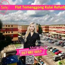 Kulai Flat Temenggong Refurbish Renovated 3bed Rm500 Can Buy