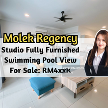 Molek Regency, Studio, Swimming Pool View, Fully Furnish, Gated Guard