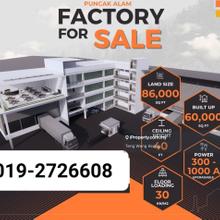 New Detached Factory for sale at Puncak Alam Kepong Sg. Buloh