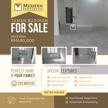 2 Storey Terrace House, 2411 sq.ft, Corner Unit, Basic Unit, Alma
