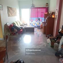 Partially furnished with kitchen cabinet