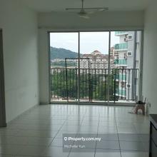 Partial furnished,vacant now,2carparks,non bumi,greenery trees